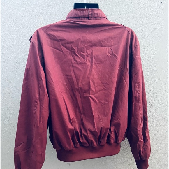 Members Only 80s Vintage Classic Maroon Windbreaker Jacket - 44 - Picture 5 of 6